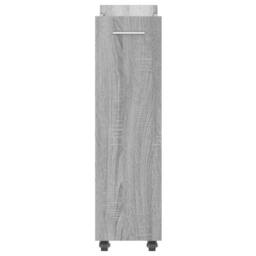 Berkfield Home Classic Cabinet with Wheels Grey Sonoma 60x22x79 cm Engineered Wood - Size: 60 x 22 x 79 cm - thumbnail 6