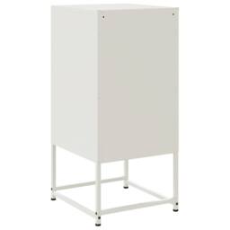 Berkfield Home Bedside Cabinets 2 pcs White 36x39x78 cm Steel - Size: 36 x 39 x 78 cm - thumbnail 8
