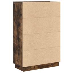 Berkfield Home Smoked Oak Writing Desk Smoked oak Engineered wood Standard in Brown - thumbnail 8