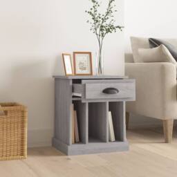 Berkfield Home Elegant Bedside Cabinet Grey Sonoma 43x36x50 cm - Size: 43 x 36 x 50 cm - thumbnail 1
