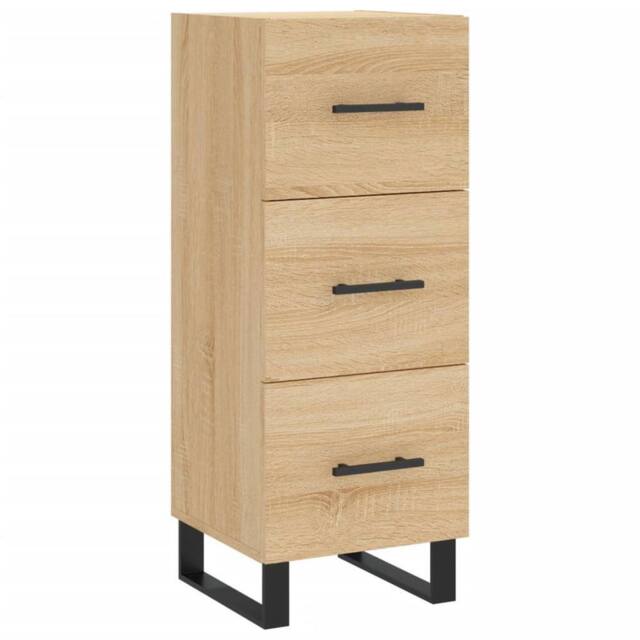 Berkfield Home Sideboard Sonoma Oak 34.5x34x90 cm Engineered Wood in Brown - image 1