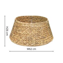 Ivyline Water Hyacinth Foldable Round Tree Skirt H26cm W62cm in Natural - thumbnail 5