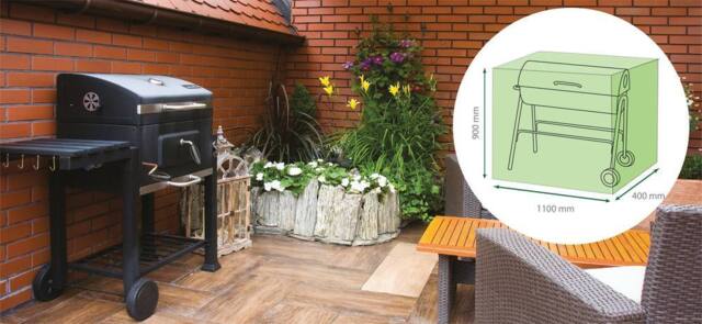 St Helens Home & Garden Water Resistant Trolley BBQ Cover in Green