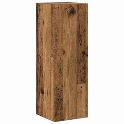 Berkfield Home Wall Mounted TV cabinets 4 pcs Old Wood Engineered Wood in Brown - thumbnail 4