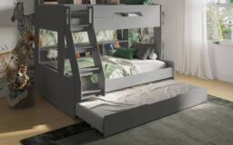 Flair Interstellar Triple Bunk Bed in Grey - Size: Single - thumbnail 5