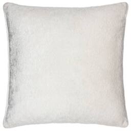 Paoletti Lustre Crushed Velvet Cushion in Ivory - Size: 50 cm x 50 cm - thumbnail 2