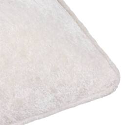 Paoletti Lustre Crushed Velvet Cushion in Ivory - Size: 50 cm x 50 cm - thumbnail 4