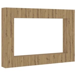 Berkfield Home Wall Mounted TV cabinets 8 pcs Artisan Oak Engineered Wood in Brown - thumbnail 2