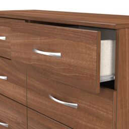 Ready Assembled 2 U Hampshire 6 Drawer Wide Chest (Ready Assembled) in Walnut - thumbnail 9