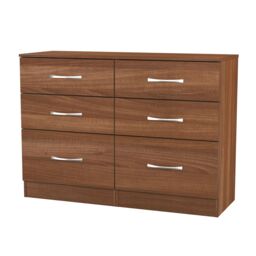 Ready Assembled 2 U Hampshire 6 Drawer Wide Chest (Ready Assembled) in Walnut - thumbnail 5