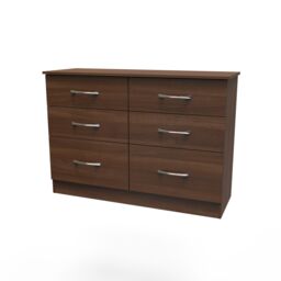 Ready Assembled 2 U Hampshire 6 Drawer Wide Chest (Ready Assembled) in Walnut - thumbnail 6