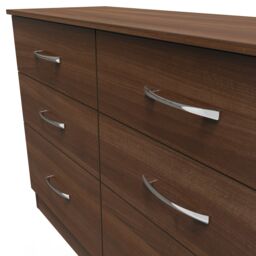 Ready Assembled 2 U Hampshire 6 Drawer Wide Chest (Ready Assembled) in Walnut - thumbnail 8