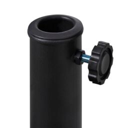 Berkfield Home Resin Half Round Parasol Base in Black - thumbnail 4