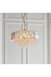 Netlighting Fargo 6 Light Ceiling Pendant Acrylic Brass E14 in Gold - thumbnail 2