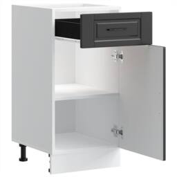 Berkfield Home Kitchen Base Cabinet¬†Porto Black Engineered Wood in Charcoal - thumbnail 5