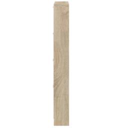 Berkfield Home Shoe Cabinet Oak 59x17x150 cm Engineered Wood in Light Tan - Size: 59 x 17 x 150 cm - thumbnail 7