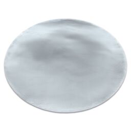 RugsX Teddy New Rug in Silver - Size: 160 cm diameter