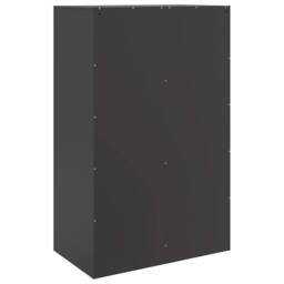 Berkfield Home Sideboard Black 67x39x107 cm Steel - Size: 67 x 39 x 107 cm - thumbnail 9