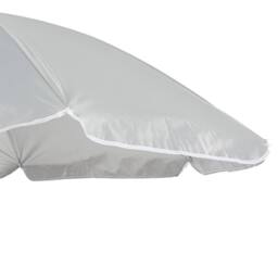 Harbour Housewares Metal Beach Parasol 1.74 x 1.93m in Grey - thumbnail 4