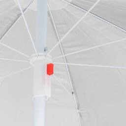 Harbour Housewares Metal Beach Parasol 1.74 x 1.93m in Grey - thumbnail 5