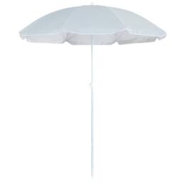 Harbour Housewares Metal Beach Parasol 1.74 x 1.93m in Grey - thumbnail 1