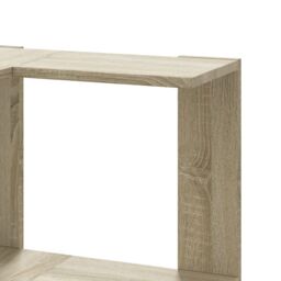 Berkfield Home Corner Bookcase 3-Tier Sonoma Oak 50x50x102 cm Engineered Wood in Brown - Size: 50 x 50 x 102 cm - thumbnail 7