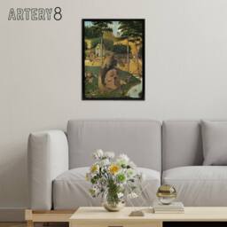 "Artery8 Temptations of Saint Anthony Bosch Framed Canvas Wall Art Print - Size: W12"" x H16""" - thumbnail 3
