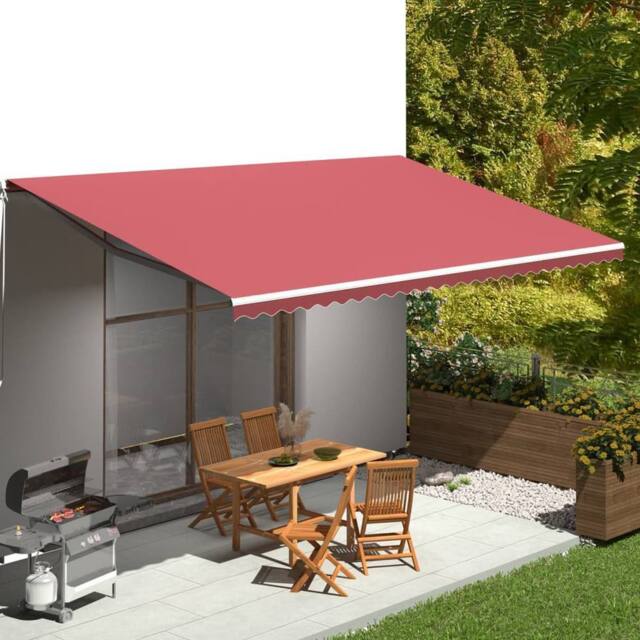 Berkfield Home Replacement Fabric for Awning Burgundy Red 6x3.5 m - image 1