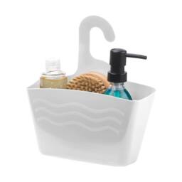 Beldray White Plastic Hanging Shower Basket Caddy Organiser