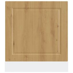 Berkfield Home Dishwasher Panel Porto Artisan Oak 60x1.5x67 cm Engineered Wood in Brown - thumbnail 4