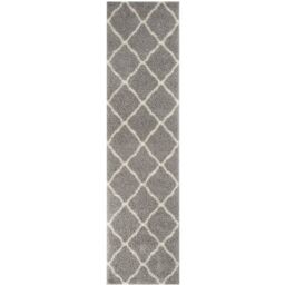 THE RUGS Soft Moroccan Shaggy Rugs & Runners Grey & Ivory Living Room - Size: 80 cm x 150 cm - thumbnail 8