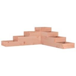 Berkfield Home Full Garden Planter 4-Tier 106x104.5x36 cm Solid Wood Douglas in Light Tan - thumbnail 3