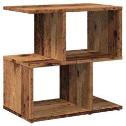 Berkfield Home Bedside Cabinet Old Wood 50x30x51.5 cm Engineered Wood in Brown - thumbnail 6