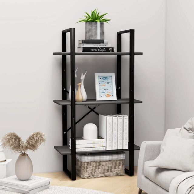 Berkfield Home Storage Shelf Grey 60x30x105 cm Engineered Wood - Size: 60 x 30 x 105 cm - image 1