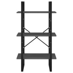 Berkfield Home Storage Shelf Grey 60x30x105 cm Engineered Wood - Size: 60 x 30 x 105 cm - thumbnail 5