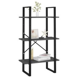 Berkfield Home Storage Shelf Grey 60x30x105 cm Engineered Wood - Size: 60 x 30 x 105 cm - thumbnail 4
