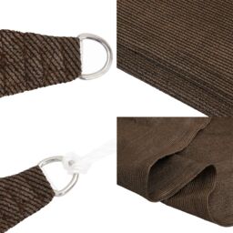 Berkfield Home Sunshade Sail 160 g/m¬≤ Brown 5x7 m HDPE - thumbnail 6