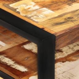 Berkfield Home Durable Coffee Table 120x60x40 cm Solid Reclaimed Wood in Brown - Size: 120 x 60 x 40 cm - thumbnail 1