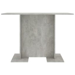 Berkfield Home Dining Table Concrete Grey 110x60x75 cm Engineered Wood - Size: 110 x 60 x 75 cm - thumbnail 3