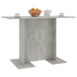 Berkfield Home Dining Table Concrete Grey 110x60x75 cm Engineered Wood - Size: 110 x 60 x 75 cm - thumbnail 5