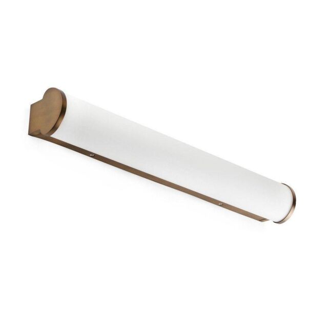 Netlighting Danubio Integrated LED Bathroom Over Mirror Light Bronze 2700K IP44 in Brown
