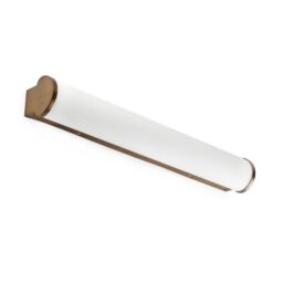 Netlighting Danubio Integrated LED Bathroom Over Mirror Light Bronze 2700K IP44 in Brown