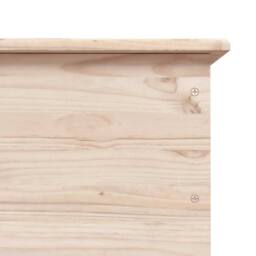 Berkfield Home Storage Chest with Wheels ALTA 73x39.5x44 cm Solid Wood Pine in Light Tan - thumbnail 9