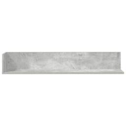 Berkfield Home Wall Shelves 2 pcs Concrete Grey 100x16.5x16.5 cm Engineered Wood - thumbnail 4