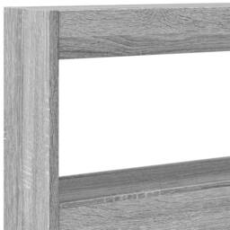 Berkfield Home Headboard Cabinet with LED Grey Sonoma 200x17x102 cm - Size: 200 x 17 x 102 cm - thumbnail 9