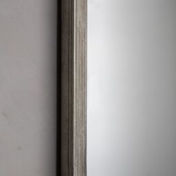 Agenzia 14 Large Champagne Curved Metal Frame Full Length Wall Mirror 156.5 x 65.5cm in Silver - Size: 156.5 x 65.5 cm - thumbnail 3
