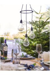 Netagon Lighting Battery Apollo 3 Drop Pendant LED Multi Coloured led Lights in Black - thumbnail 3