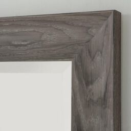 Yearn Mirrors Rustic Grey Wood Effect Scooped Framed Mirror 167.5x76cm in Pale Green - Size: 167.5x76 cm - thumbnail 2