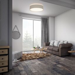 B.K.Licht Taupe 2xE27 40W Requires Bulb Ceiling Light - thumbnail 9
