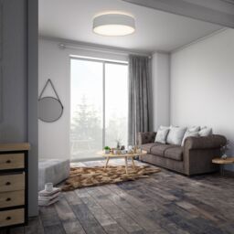 B.K.Licht Taupe 2xE27 40W Requires Bulb Ceiling Light - thumbnail 7